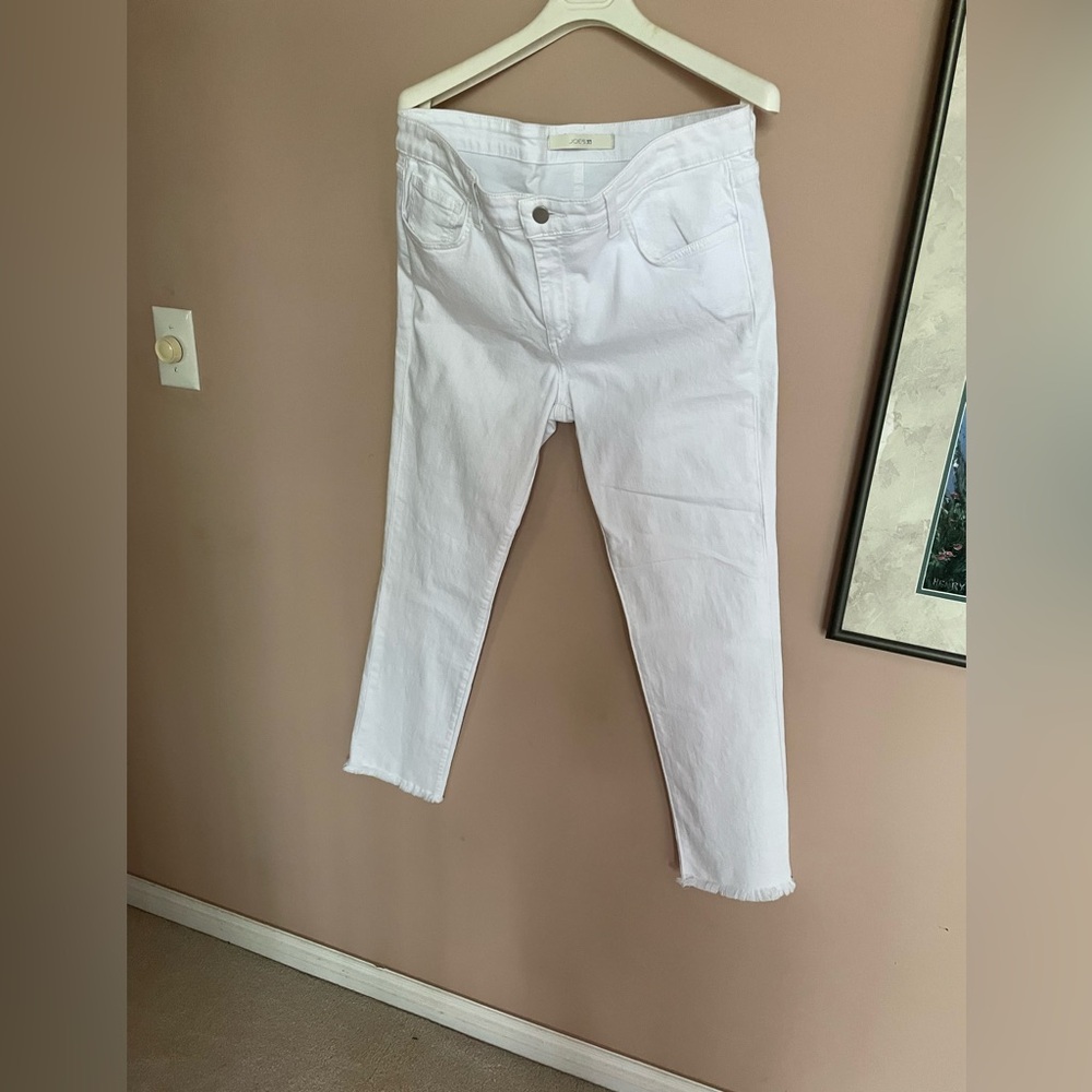 Joe's Jeans The Lara Mid Rise Cigarette Ankle White Denim Classic (p032) - Picture 2 of 6